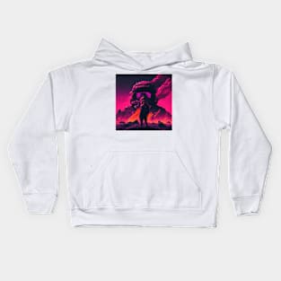 Synthwave apocalypse Kids Hoodie